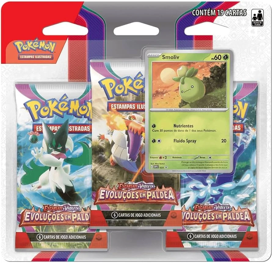 Paldea Evolved 3 Pack 吸塑包装 — 迷你芙