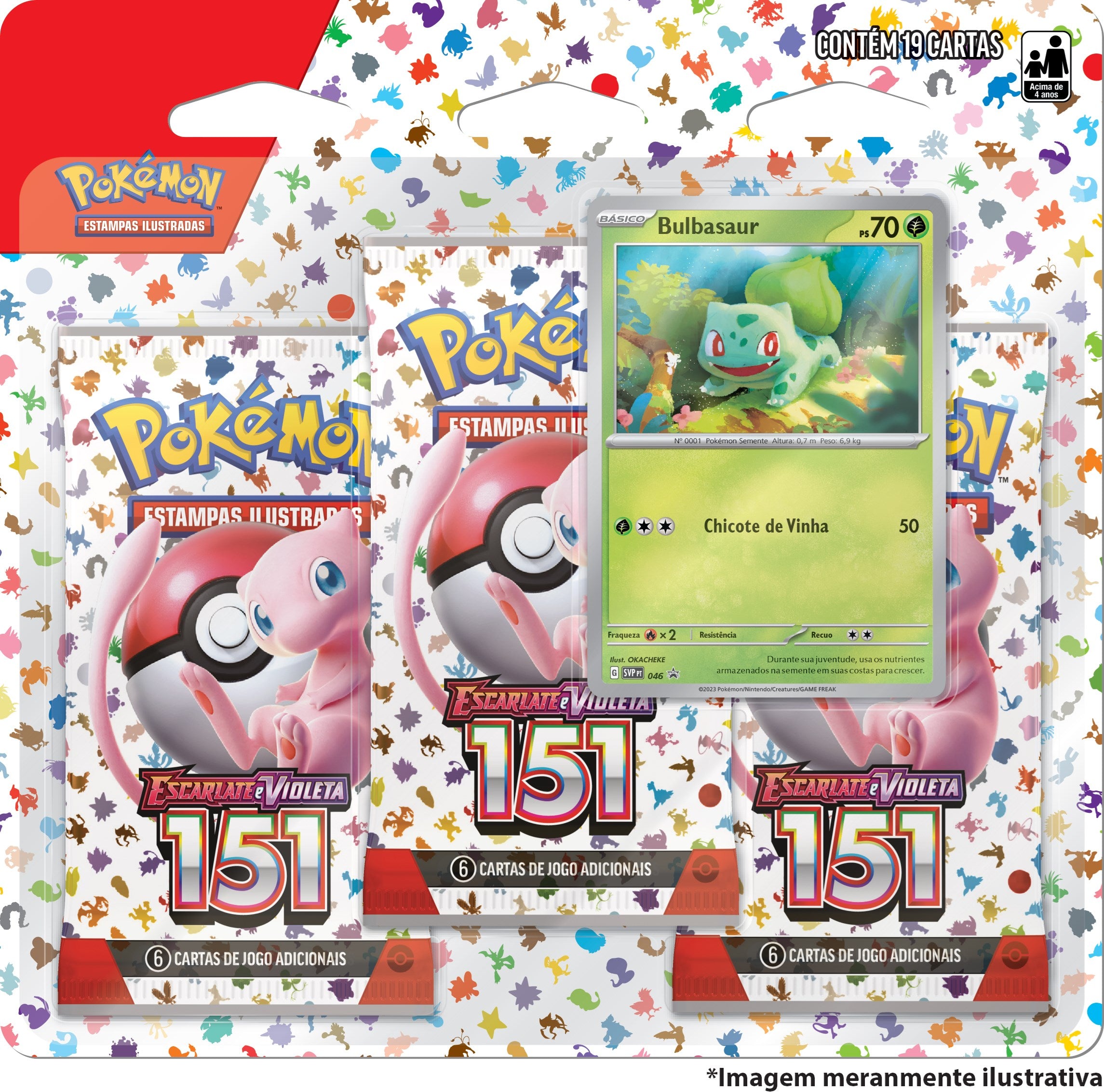 151 Bulbasaur Three-Pack بلسٹر