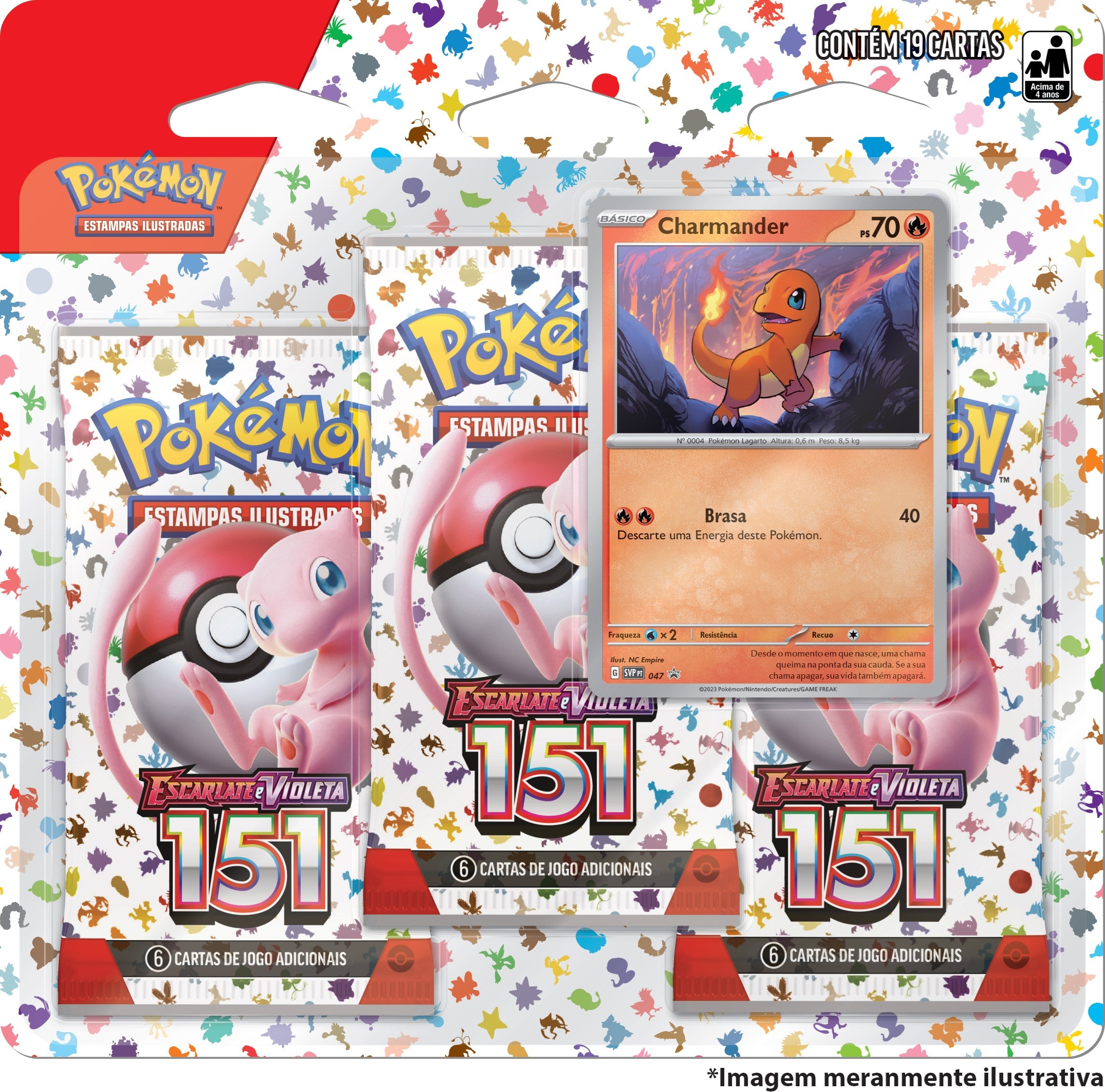 151 Charmander Three-Pack بلسٹر