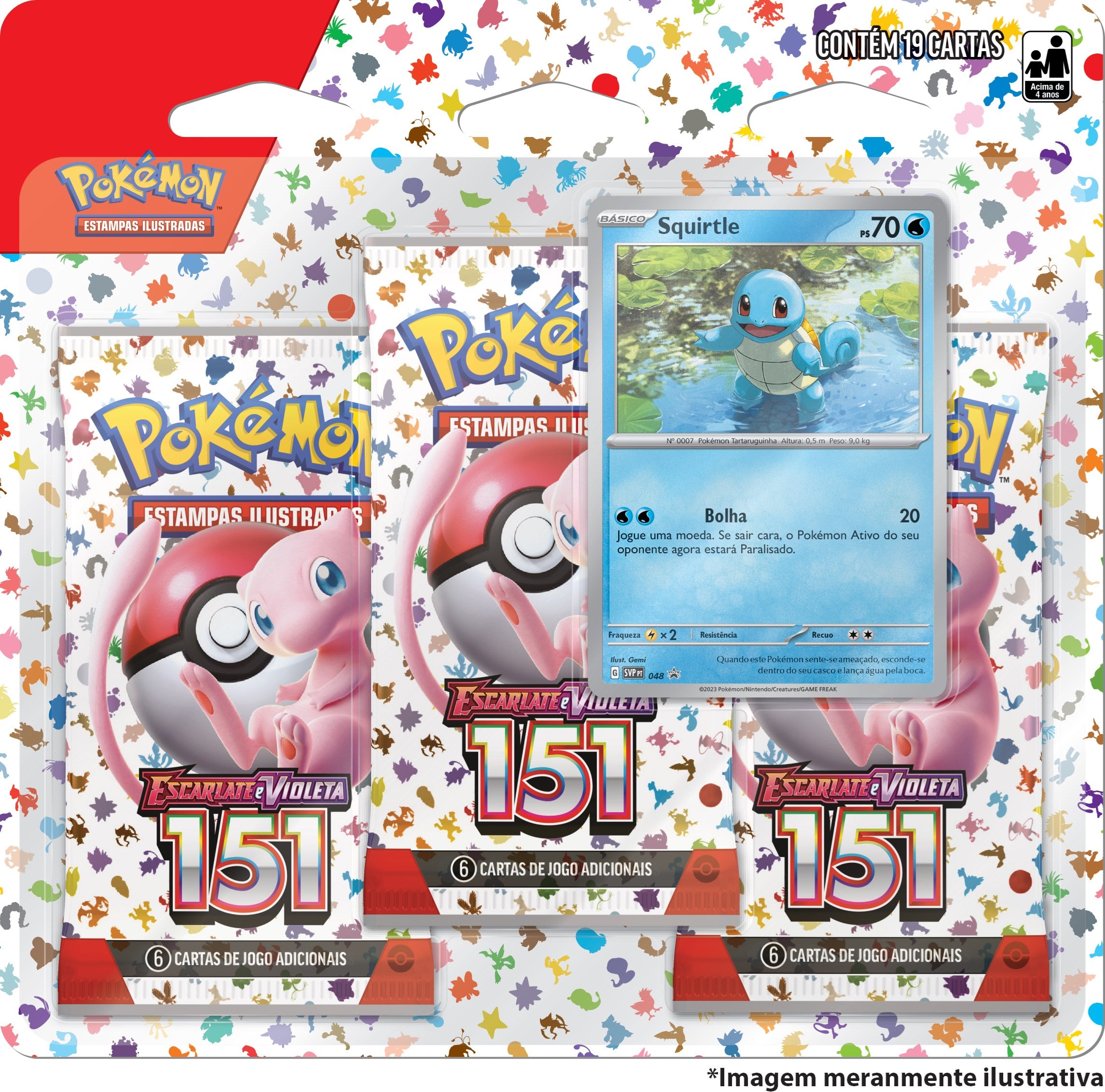 151 Squirtle Three-Pack بلسٹر