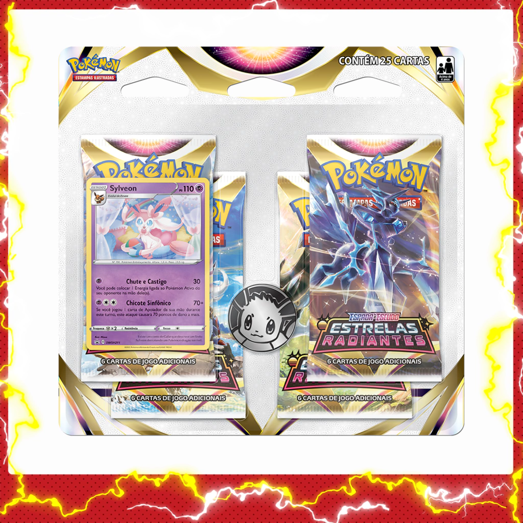 Astral Radiance Four-Pack Blister — Sylveon — Brasil