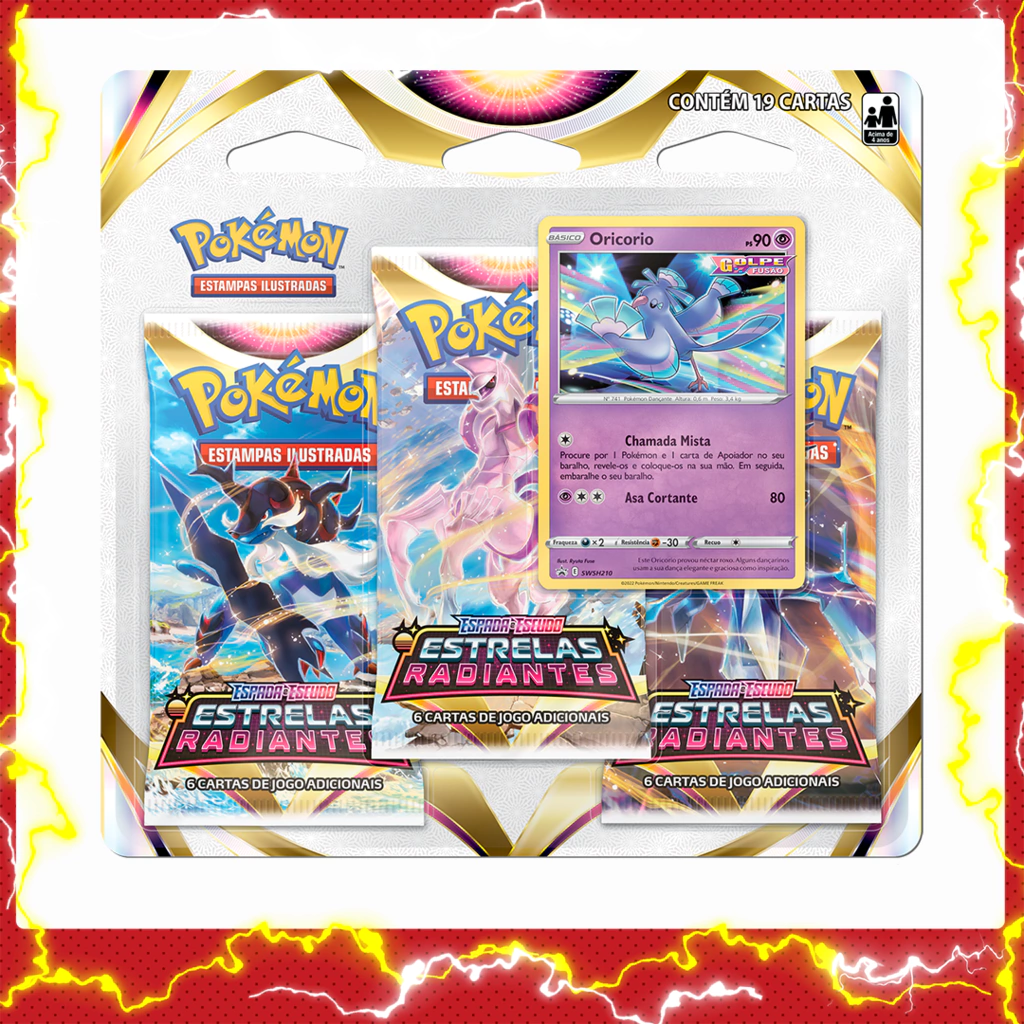 Astral Radiance Three-Pack Blister — Oricorio — Brasil