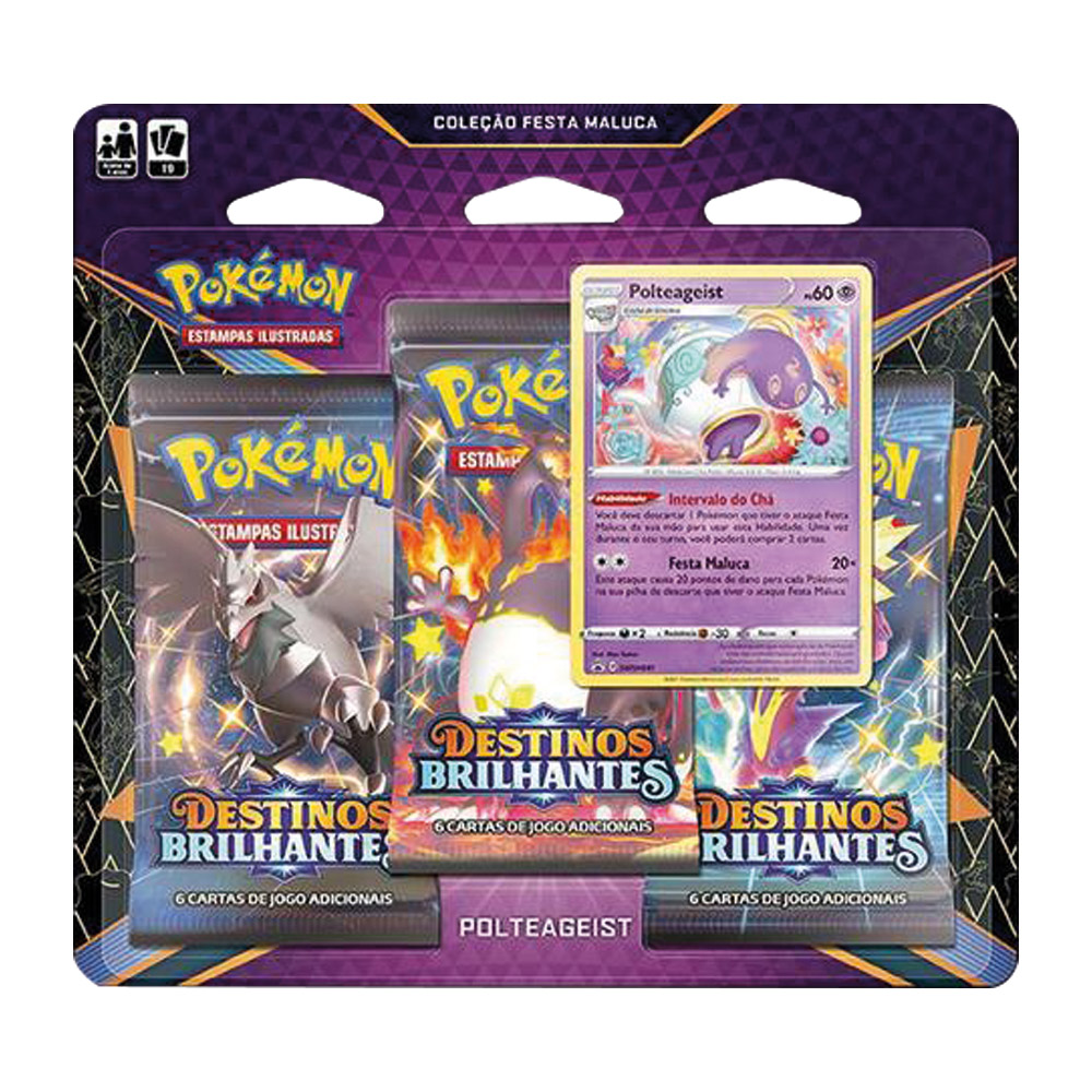 Shining Fates Mad Party Triple Kemas — Polteageist — Brasil