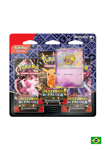 Paldean Fates Mengkilap Fidough Three-Pack Blister