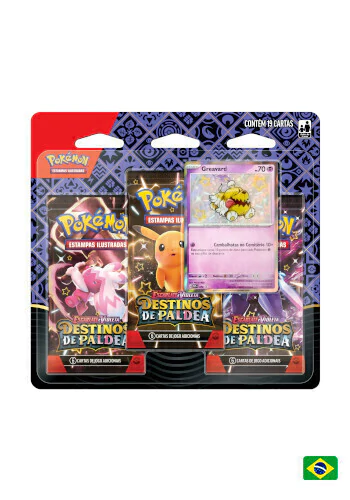 Paldean Fates Mengkilap Greavard Three-Pack Blister