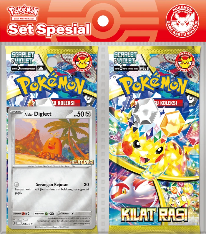 Stellar Lightning Two-Pack বিশেষ সেট — আলোন Diglett (Indomaret)