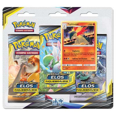 Unbroken Bonds Three-Pack Blister — Typhlosion