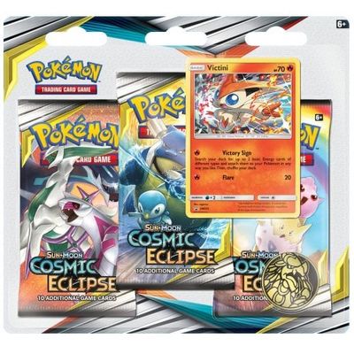 Cosmic Eclipse Three-Pack Blister — Victini