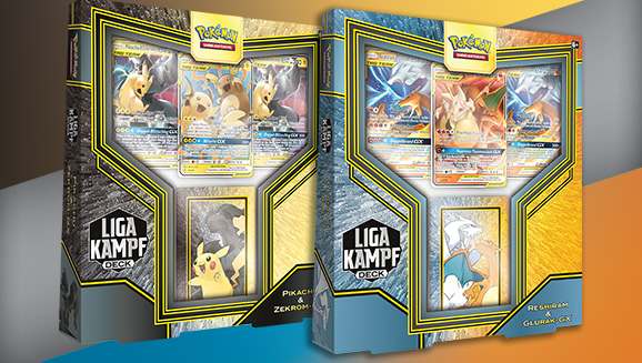 Pikachu & Zekrom-GX and Reshiram & Charizard-GX League Battle Decks