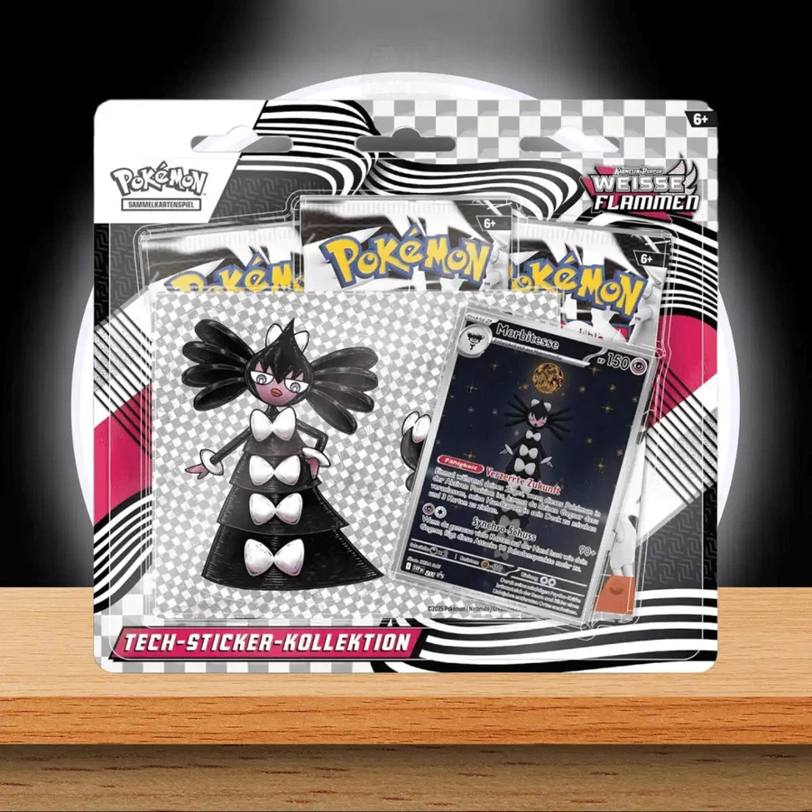 Black Bolt - White Flare Tech Sticker 3-Pack Blister - White Flare