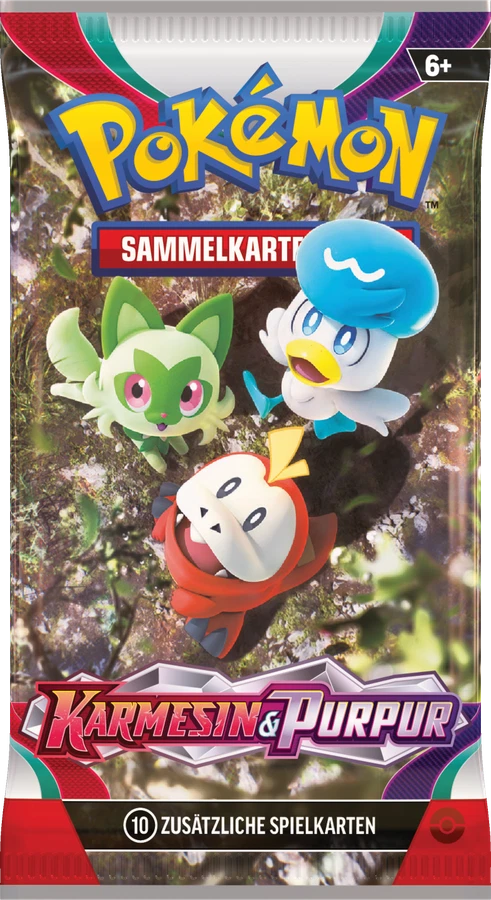 Scarlet & Violet Booster Pack · Paldea Starters: Sprigatito, Fuecoco & Quaxly