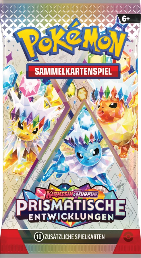 Prismatic Evolutions 补充包 · 雷伊布, 水伊布 & 火伊布