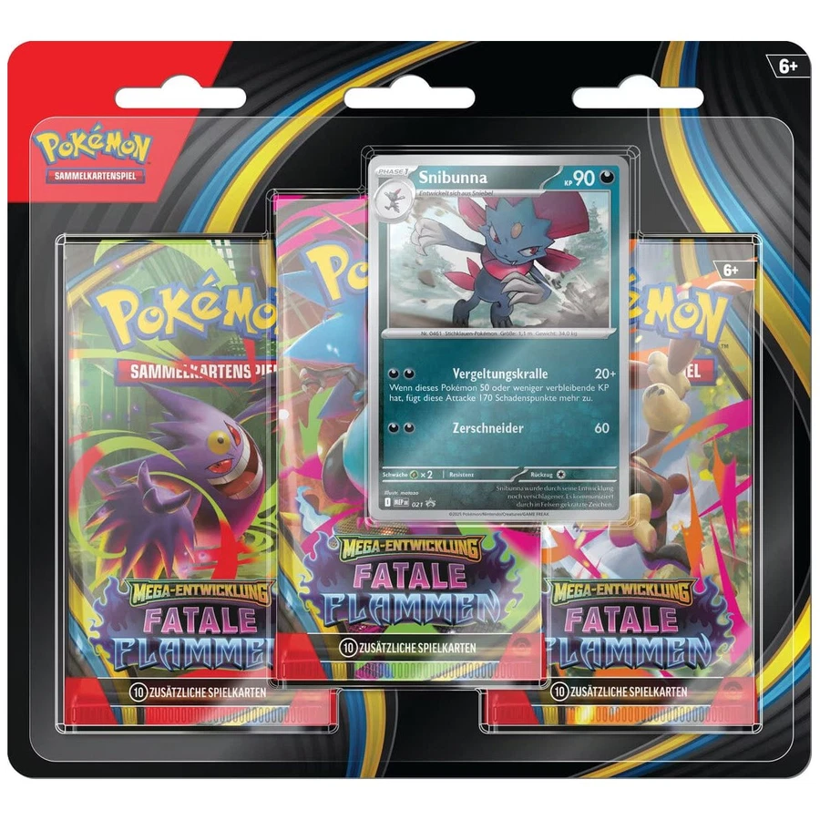 Mega Evolution Phantasmal Flames 3-Pack Blister - Weavile