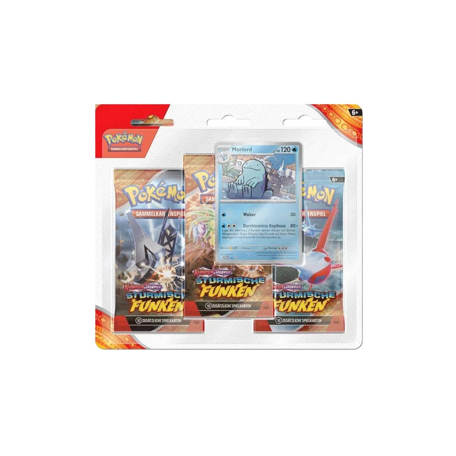 Scarlet & Violet Surging Sparks 3-Pack Blister - Quagsire