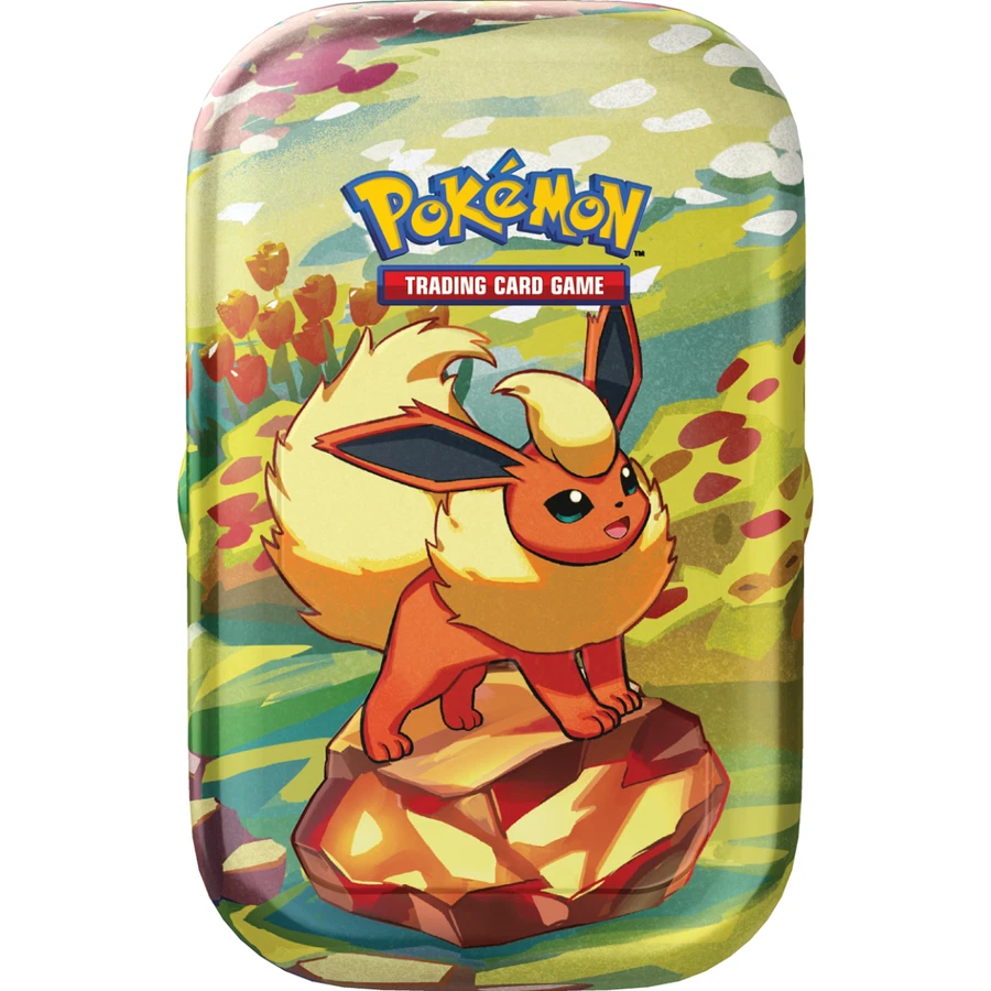Scarlet & Violet Prismatic Evolutionss Flareon Mini Tin