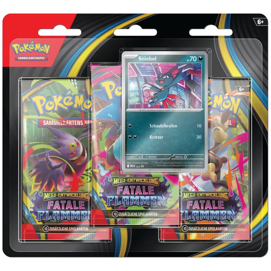 Mega Evolution Phantasmal Flames 3-Pack Blister - Sneasel