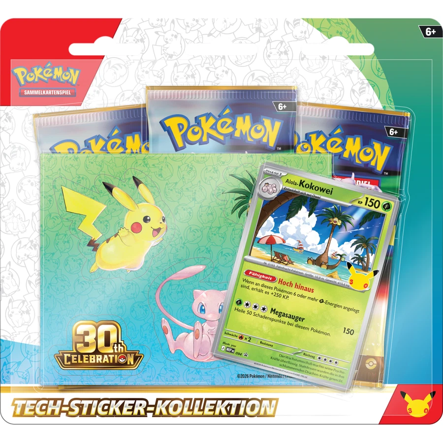 30th Celebration Tech Sticker Collection - Alola-Exeggutor
