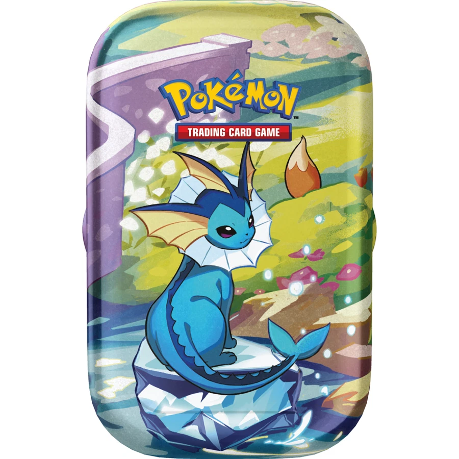 Scarlet & Violet Prismatic Evolutionss Vaporeon Mini Tin