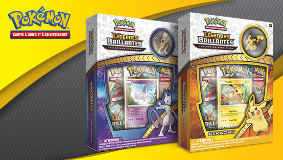 Shining Legends Pin Collections—Pikachu and Mewtwo