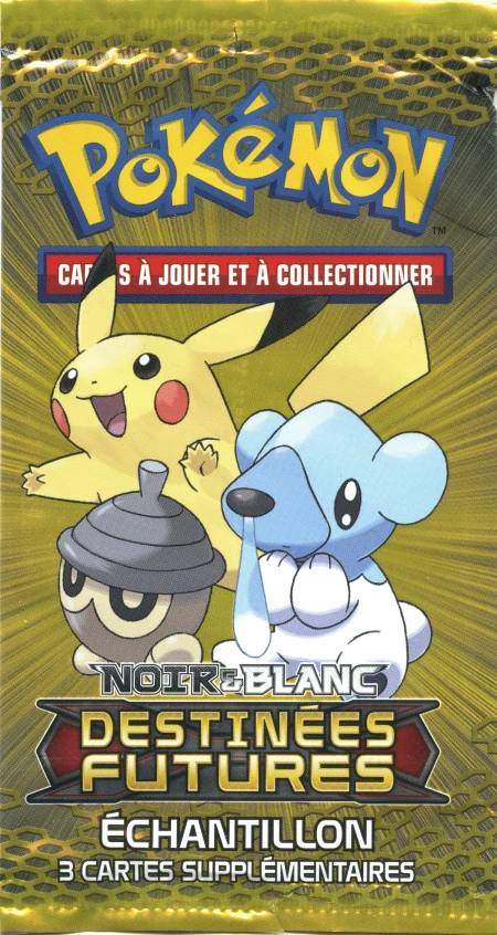 Black & White Next Destinies Booster Pack · Sample Pikachu, Seedot & Cubchoo