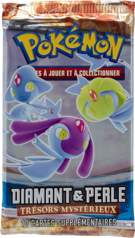 Diamond & Pearl Mysterious Treasures Booster Pack · Mesprit, Azelf & Uxie