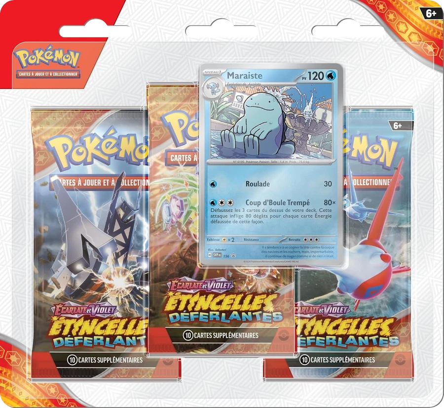 Surging Sparks Three Pack Blisters Quagsire