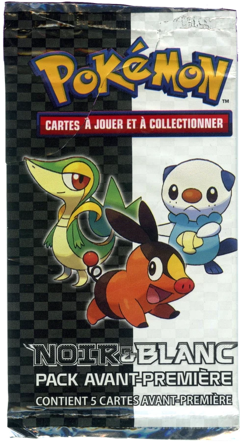 Black & White Booster Pack · d'avant-première Snivy, Tepig & Oshawott