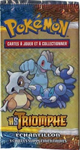 HS Triumphant Booster Pack · Sample Cubone, Machop & Skorupi