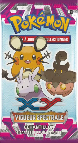 XY Phantom Forces Booster Pack · Échantillon Dedenne, Goomy & Pumpkaboo