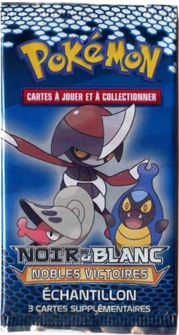 Black & White Noble Victories Booster Pack · Échantillon Shelmet, Pawniard & Karrablast