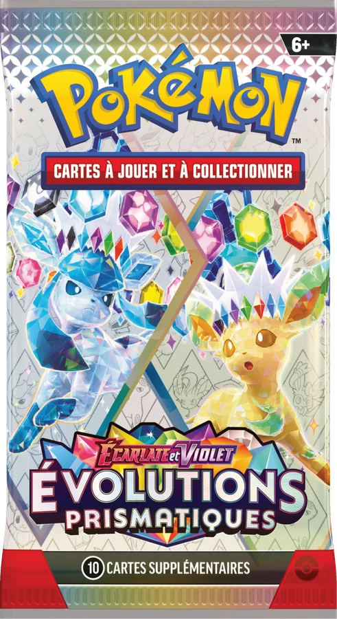 Prismatic Evolutions Booster Pack · Glaceon & Leafeon