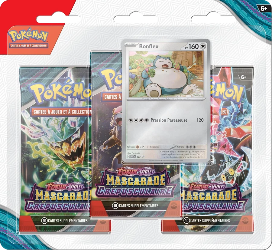 Twilight Masquerade Three Pack Blisters Snorlax