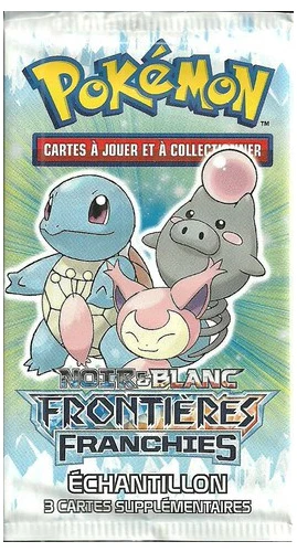 Black & White Boundaries Crossed Booster Pack · Échantillon Squirtle, Skitty & Spoink
