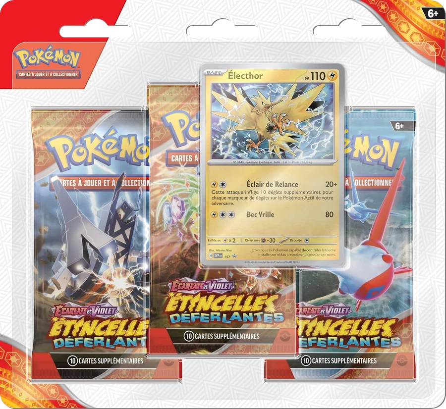 Surging Sparks Three Pack Blisters Zapdos