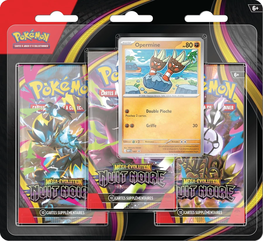 Mega Evolution Pitch Black Three Pack Blisters Binacle