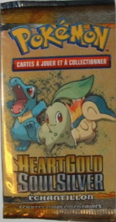 HeartGold & SoulSilver Booster Pack · Sample Chikorita, Cyndaquil & Totodile
