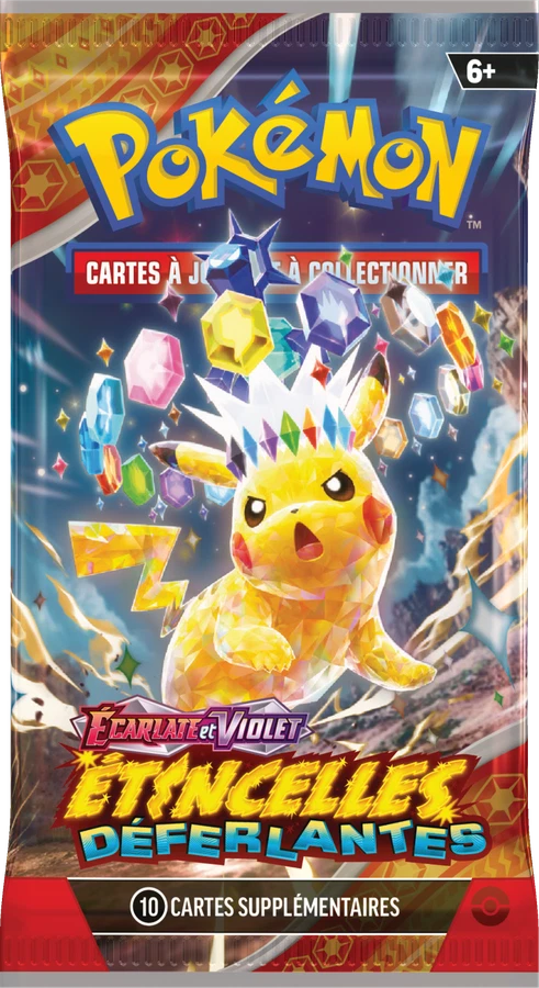 Surging Sparks Booster Pack · Pikachu Stellar Tera