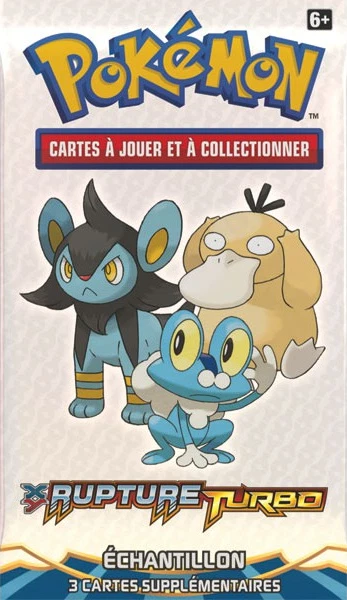 XY BREAKpoint Booster Pack · Échantillon Luxio, Froakie & Psyduck