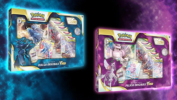 Origin Forme Dialga VSTAR and Origin Forme Palkia VSTAR Premium Collections