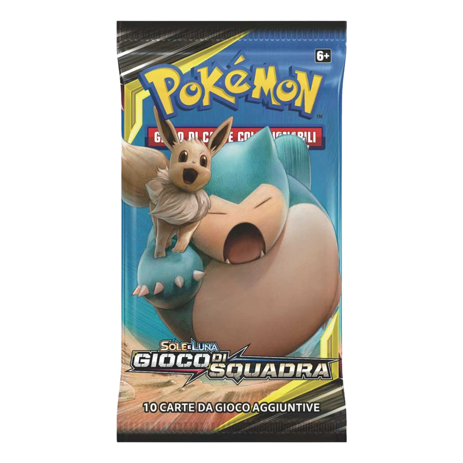 Sun & Moon Team Up Artwork Eevee & Snorlax Booster Pack