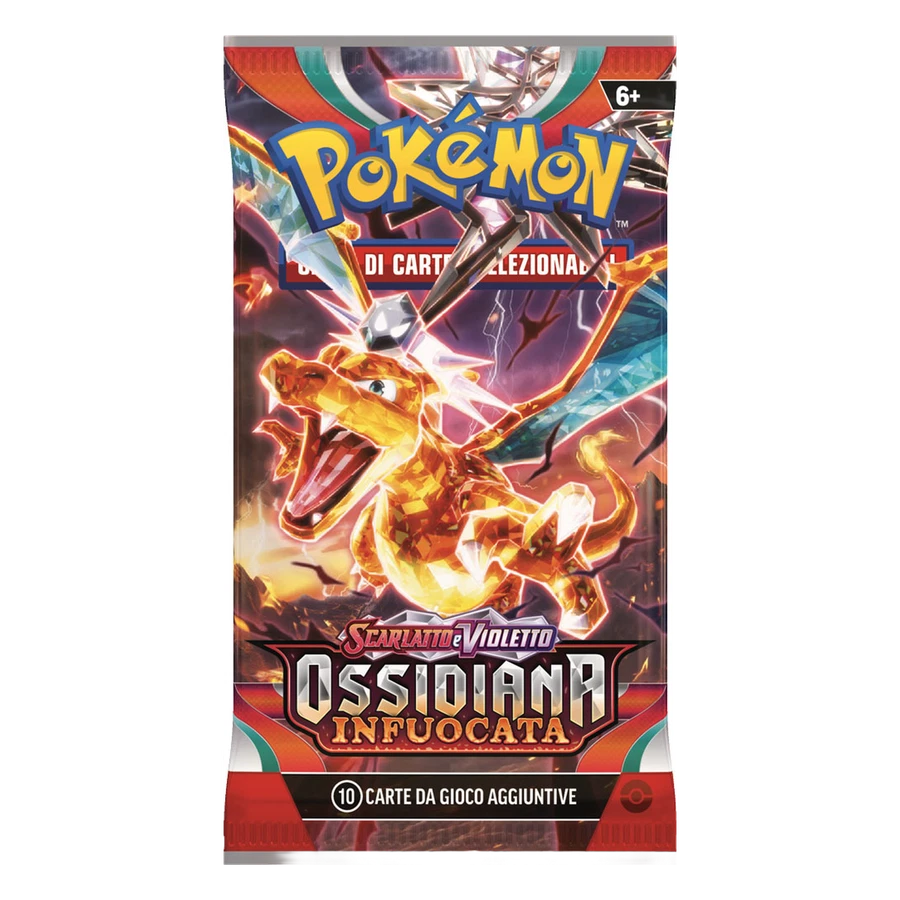 Scarlet & Violet Obsidian Flames Artwork Charizard Booster Pack