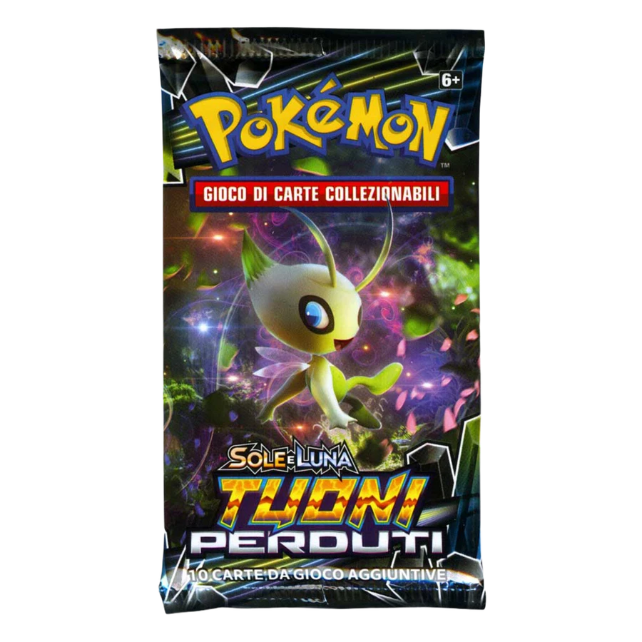 Sun & Moon Lost Thunder Artwork Celebi Booster Pack