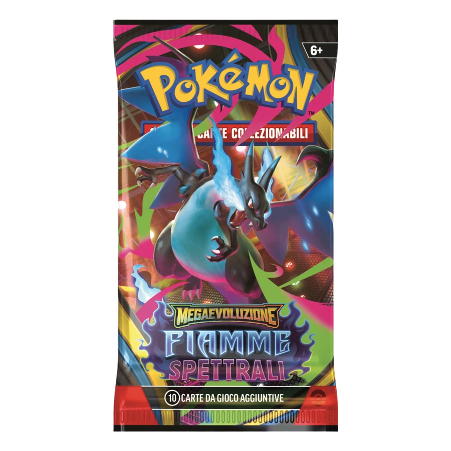 Mega Evolution Phantasmal Flames Artwork Mega Charizard X Booster Pack