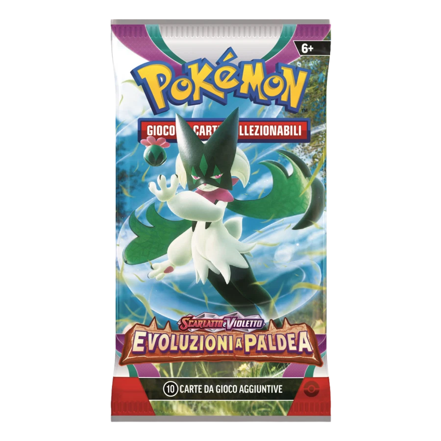 Scarlet & Violet Paldea Evolved Artwork Meowscarada Booster Pack