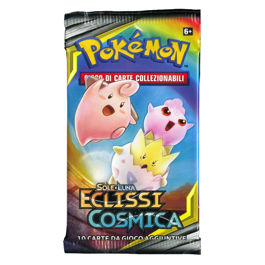 Sun & Moon Cosmic Eclipse Artwork Cleffa, Igglybuff & Togepi Booster Pack