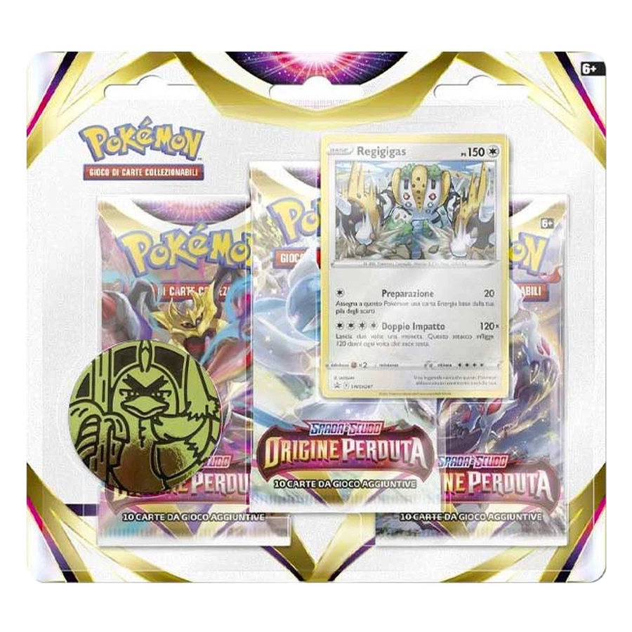 Sword & Shield Lost Origin Regigigas 3 Pack Blister