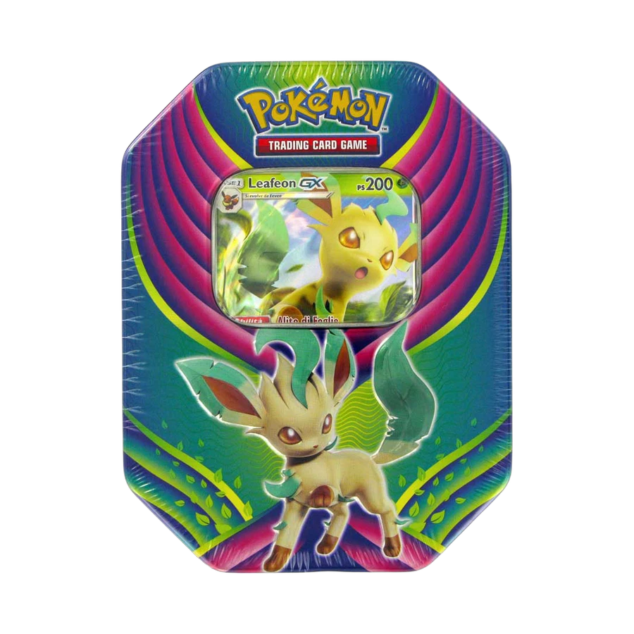 Evolution Celebration Leafeon gx Tin