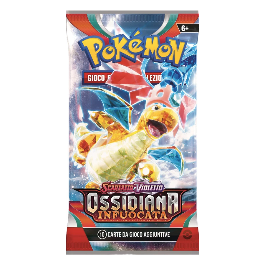 Scarlet & Violet Obsidian Flames Artwork Dragonite Booster Pack