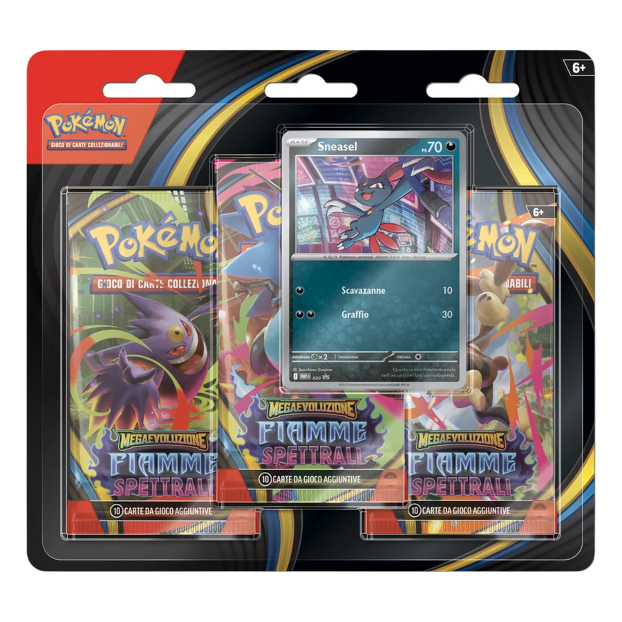 Mega Evolution Phantasmal Flames Sneasel 3 Pack Blister