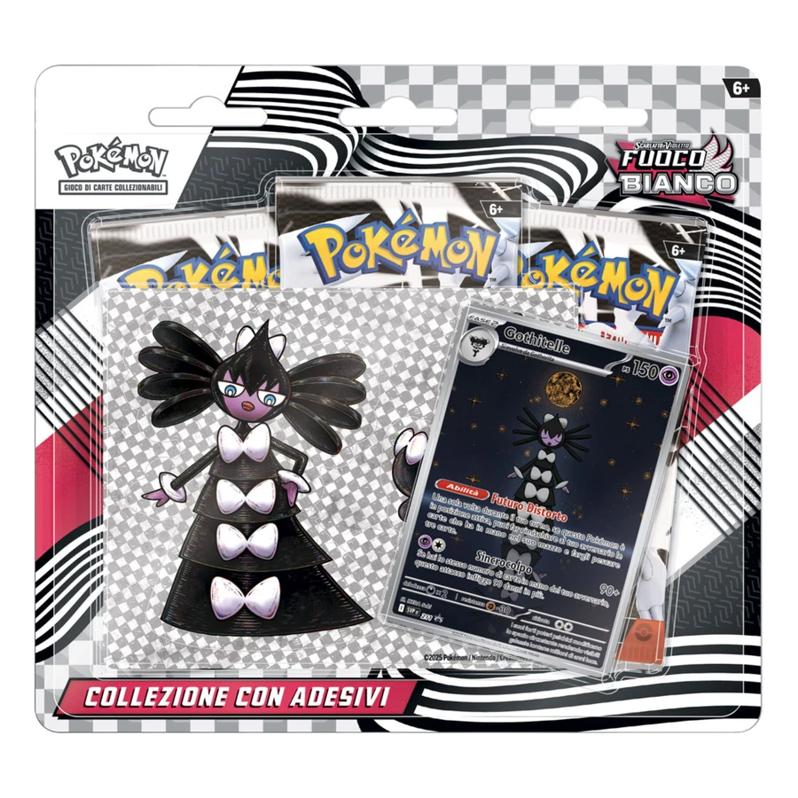 Scarlet & Violet White Flare Gothitelle 3 Pack Blister Sticker Collection